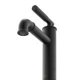 Avallon Single Hole, Single-Handle Sleek, Bathroom Faucet in Matte Black