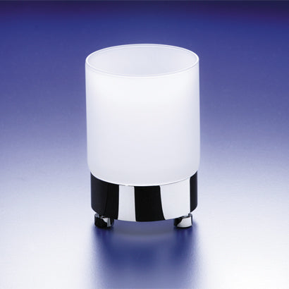 Round Frosted Crystal Glass Tumbler