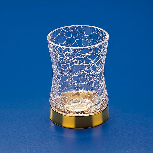 Crackled Glass Tumbler