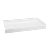 Voltaire 60 x 34 Acrylic White, Single-Threshold, Left Side Drain, Shower Base