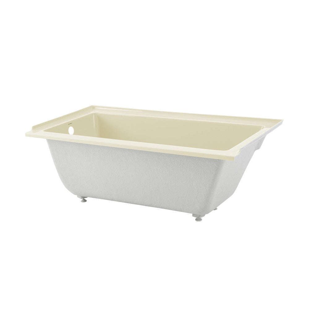 Voltaire 60" X 30" Left-Hand Drain Alcove Bathtub in Bisque