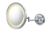 Aptations  944-2-85HW Single-Sided LED Round Arm Wall Mirror - Hardwired
