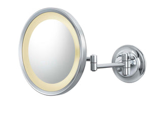 Aptations  944-2-45HW Single-Sided LED Round Arm Wall Mirror - Hardwired