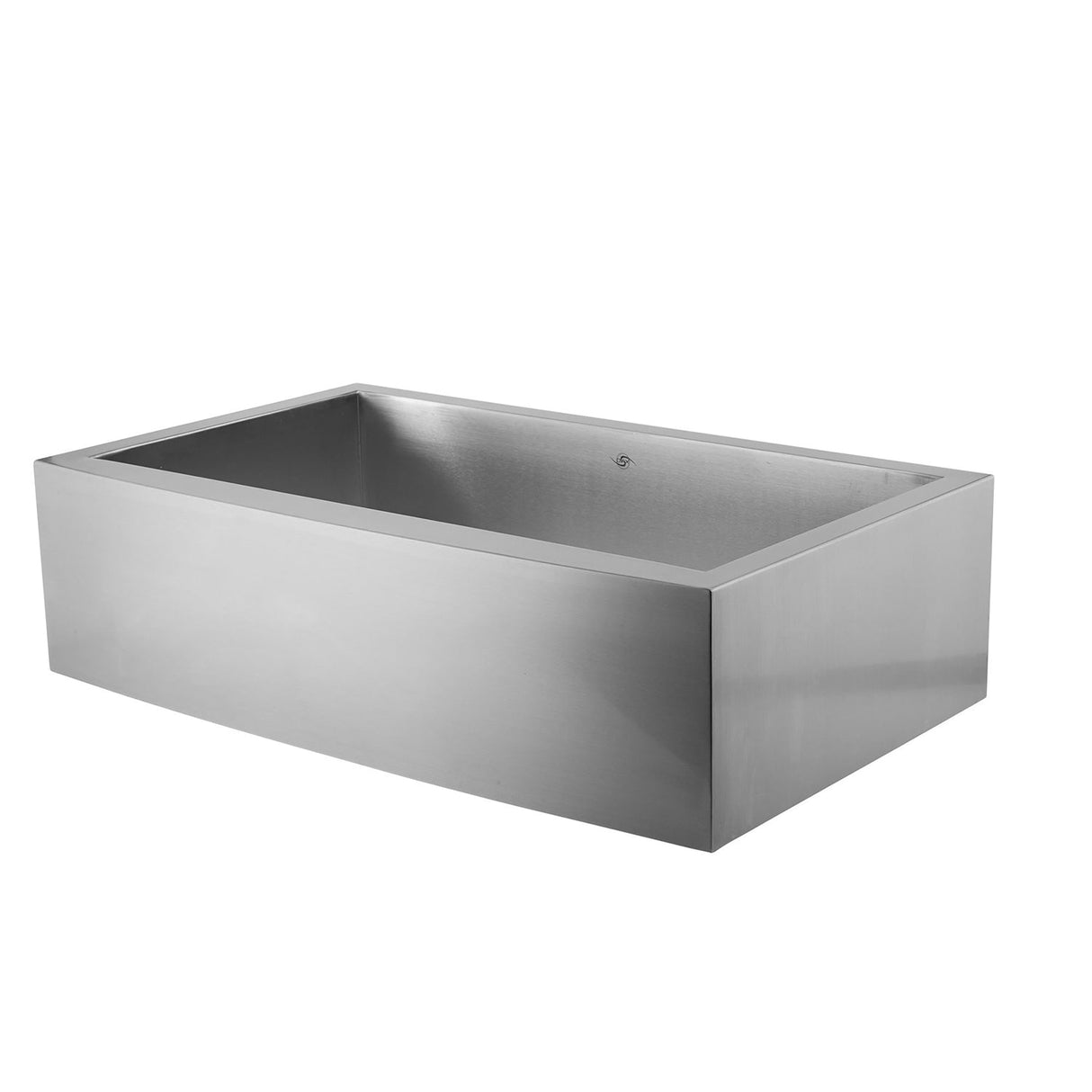 DAX Stainless Steel Farmhouse Top Mount Kitchen Sink, Brushed Stainless Steel DAX-SQ-3621