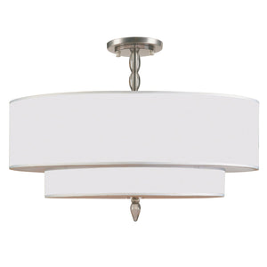 Luxo 5 Light Antique Brass Semi Flush Mount 9507-AB_CEILING