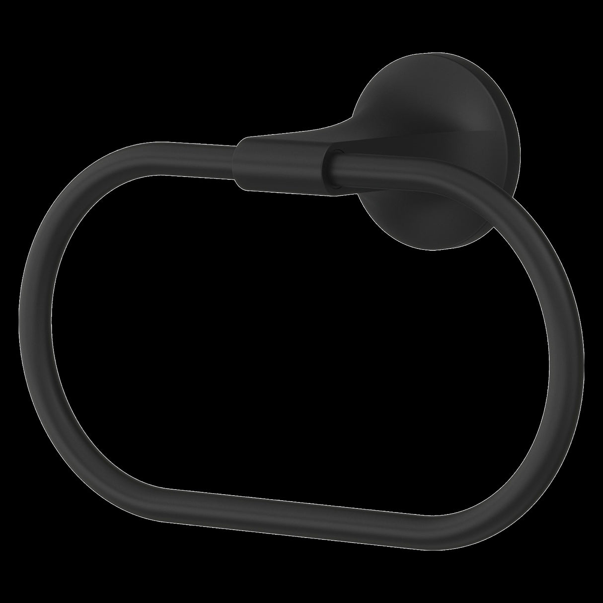 Pfirst Modern Towel Ring in Matte Black
