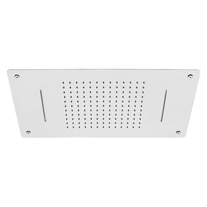 DAX Stainless Steel Shower Head With 2 Functions (Rain Shower & Waterfall), Chrome DAX-5017-CR