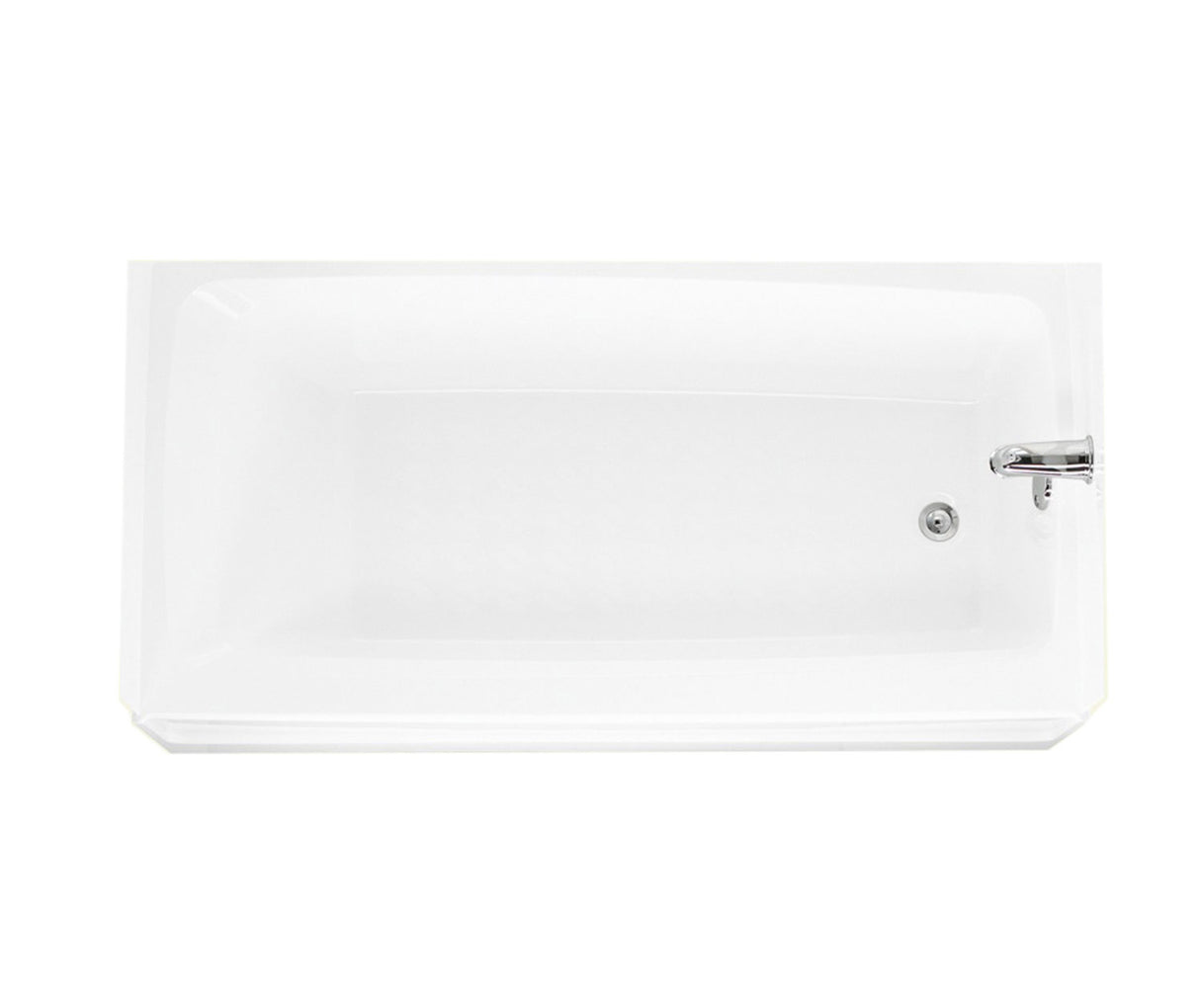 Swanstone BT-3060L/R 30 x 60 Veritek Alcove Bathtub with Left Hand Drain in White BT03060LD.010