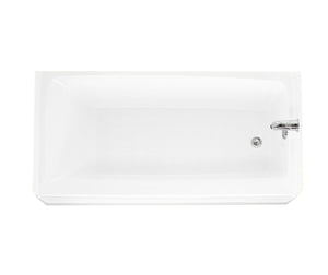 Swanstone BT-3060L/R 30 x 60 Veritek Alcove Bathtub with Left Hand Drain in White BT03060LD.010