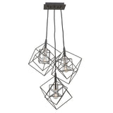 Artistry Multi-Light Chandelier - Matte Black & Polished Nickel / 3-Light
