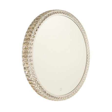 Reflections Round Crystal Mirror