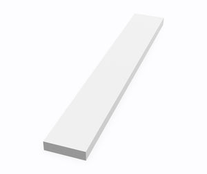Swanstone VT-21-3SS 3/8" x 3" x 21" Sidesplash Ellipse Vanity Tops in White VT02103SS.010