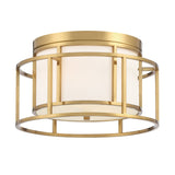 Brian Patrick Flynn for Crystorama Hulton 2 Light Luxe Gold Flush Mount 9590-LG