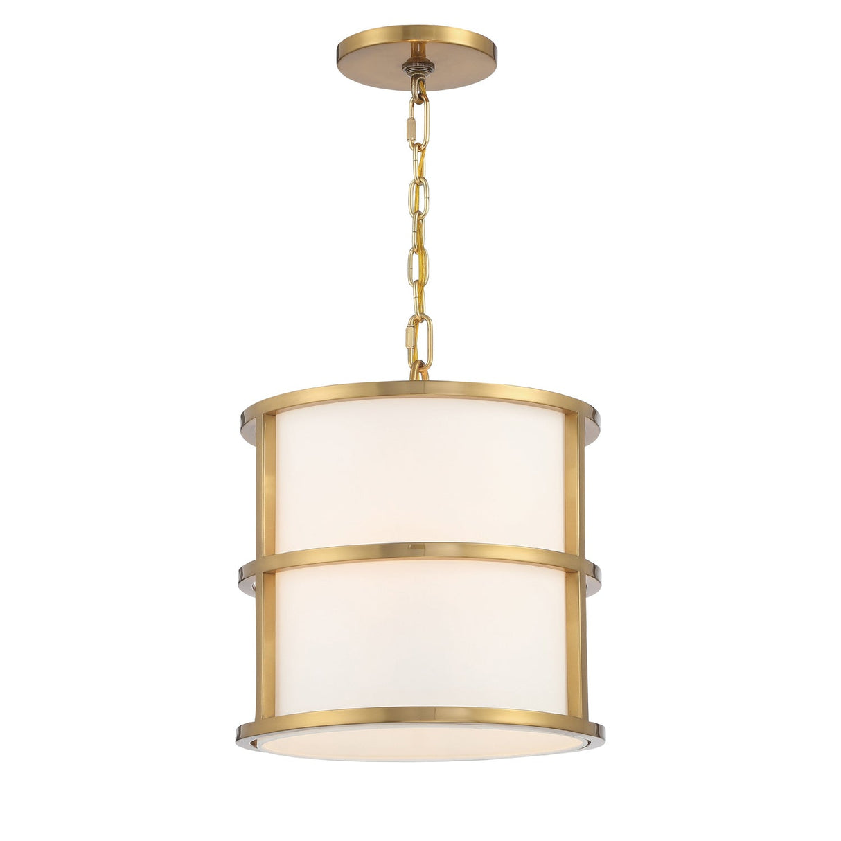 Brian Patrick Flynn for Crystorama Hulton 3 Light Luxe Gold Mini Chandelier 9593-LG