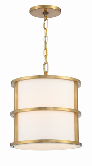 Brian Patrick Flynn for Crystorama Hulton 3 Light Luxe Gold Mini Chandelier 9593-LG