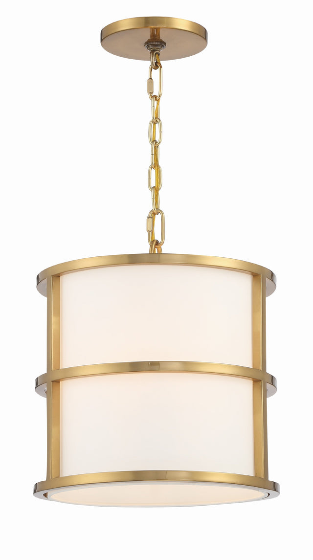 Brian Patrick Flynn for Crystorama Hulton 3 Light Luxe Gold Mini Chandelier 9593-LG