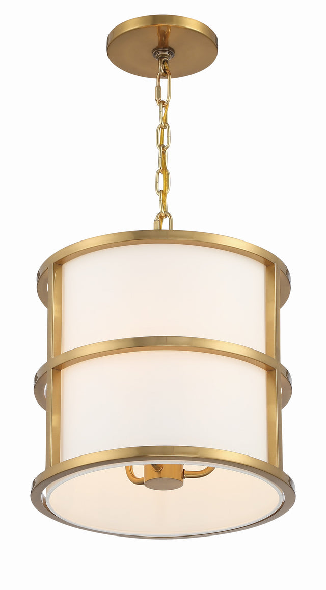 Brian Patrick Flynn for Crystorama Hulton 3 Light Luxe Gold Mini Chandelier 9593-LG