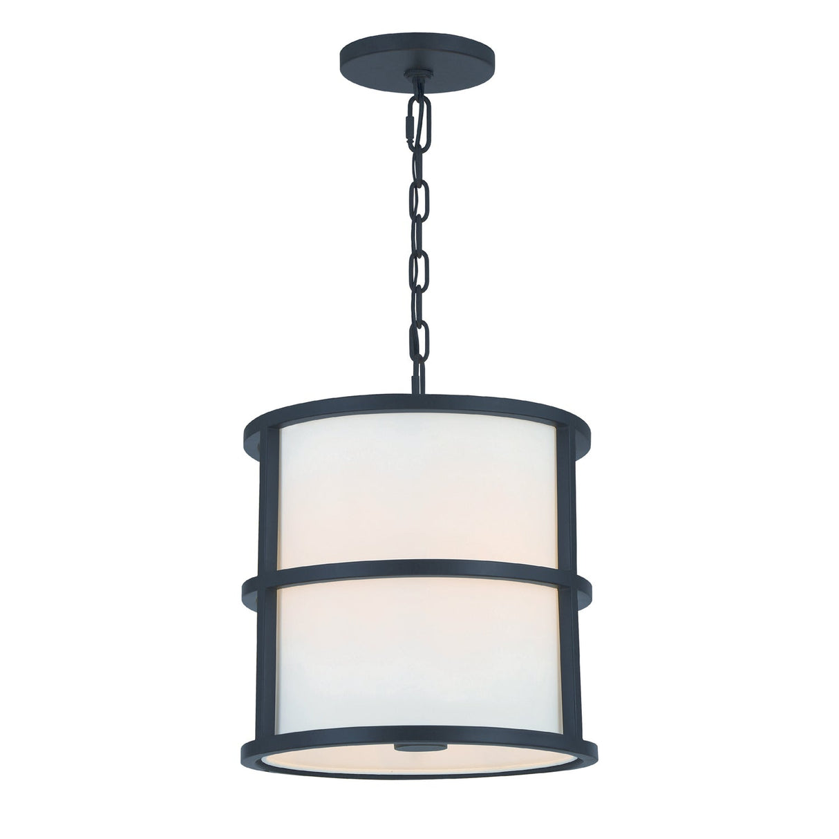 Brian Patrick Flynn for Crystorama Hulton 3 Light Matte Black Mini Chandelier 9593-MK