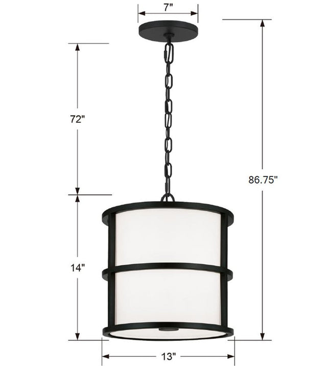 Brian Patrick Flynn for Crystorama Hulton 3 Light Luxe Gold Mini Chandelier 9593-LG