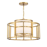 Brian Patrick Flynn for Crystorama Hulton 5 Light Luxe Gold Chandelier 9595-LG