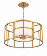 Brian Patrick Flynn for Crystorama Hulton 5 Light Luxe Gold Chandelier 9595-LG