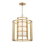 Brian Patrick Flynn for Crystorama Hulton 6 Light Luxe Gold Chandelier 9597-LG