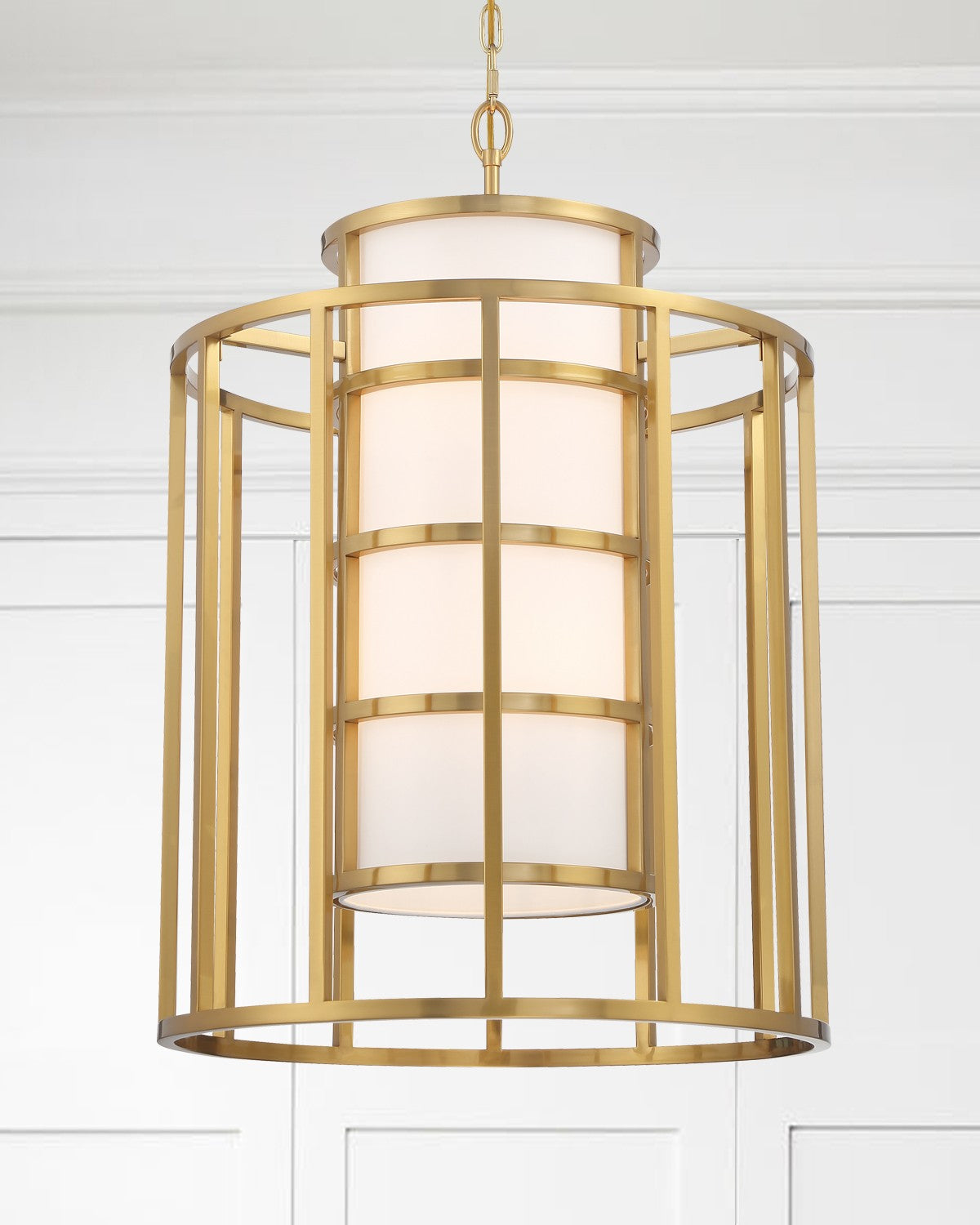 Brian Patrick Flynn for Crystorama Hulton 6 Light Luxe Gold Chandelier 9597-LG