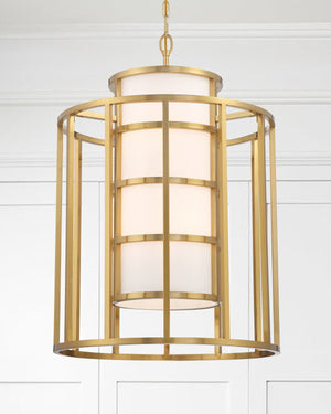 Brian Patrick Flynn for Crystorama Hulton 6 Light Luxe Gold Chandelier 9597-LG