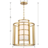 Brian Patrick Flynn for Crystorama Hulton 6 Light Luxe Gold Chandelier 9597-LG