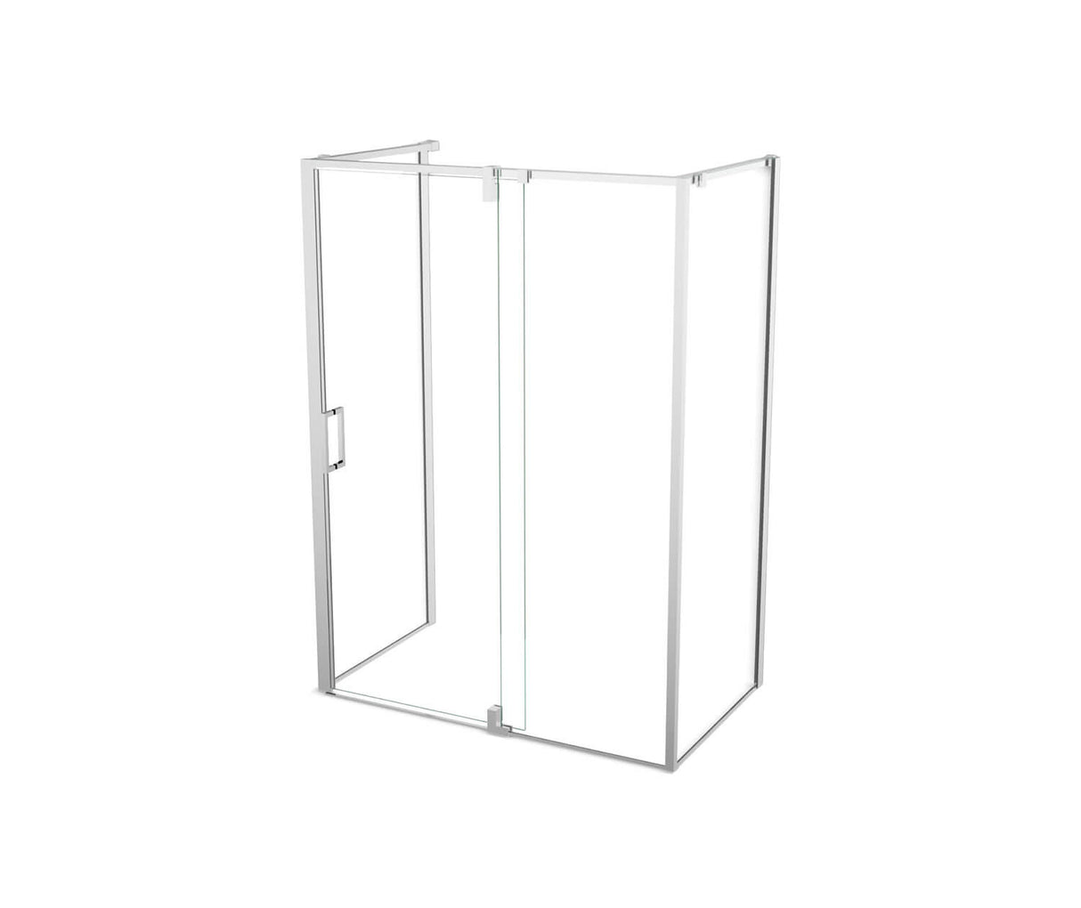 MAAX 137874-900-084-000 ModulR 60 x 32 x 78 in. 8mm Pivot Shower Door for Wall-mount Installation with Clear glass in Chrome