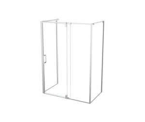 MAAX 137874-900-084-000 ModulR 60 x 32 x 78 in. 8mm Pivot Shower Door for Wall-mount Installation with Clear glass in Chrome