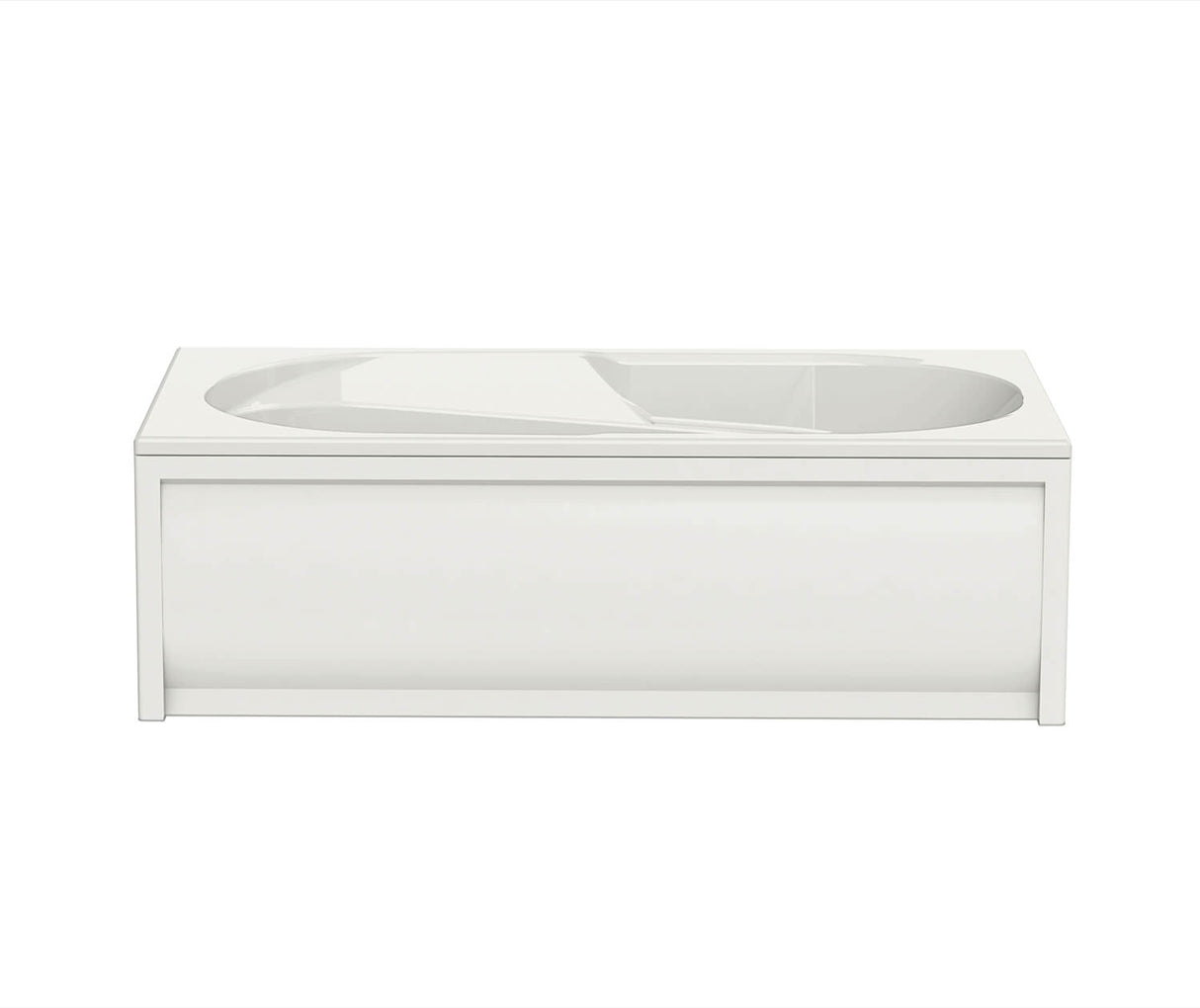 MAAX 102945-094-001 Baccarat 72 x 36 Acrylic Alcove End Drain Combined Hydromax & Aerofeel Bathtub in White
