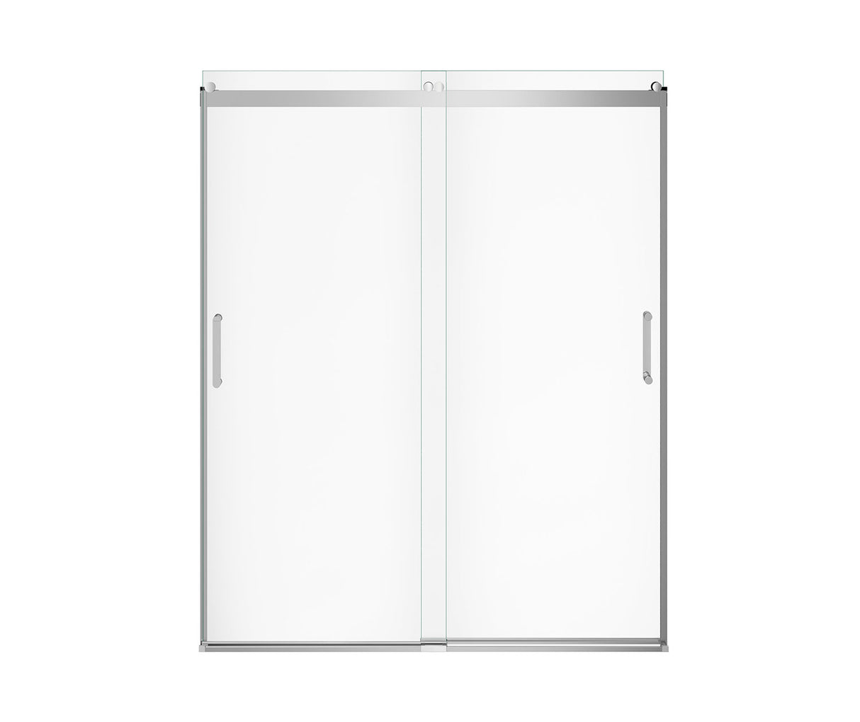 MAAX 136694-900-084-000 Revelation Round 56-59 x 70 ½-73 in. 8mm Bypass Shower Door for Alcove Installation with Clear glass in Chrome