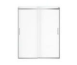 MAAX 136694-900-084-000 Revelation Round 56-59 x 70 ½-73 in. 8mm Bypass Shower Door for Alcove Installation with Clear glass in Chrome