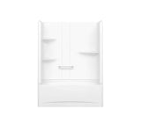 MAAX 105915-SR-000-001 Camelia TS-6032 Acrylic Alcove Right-Hand Drain Two-Piece Tub Shower in White