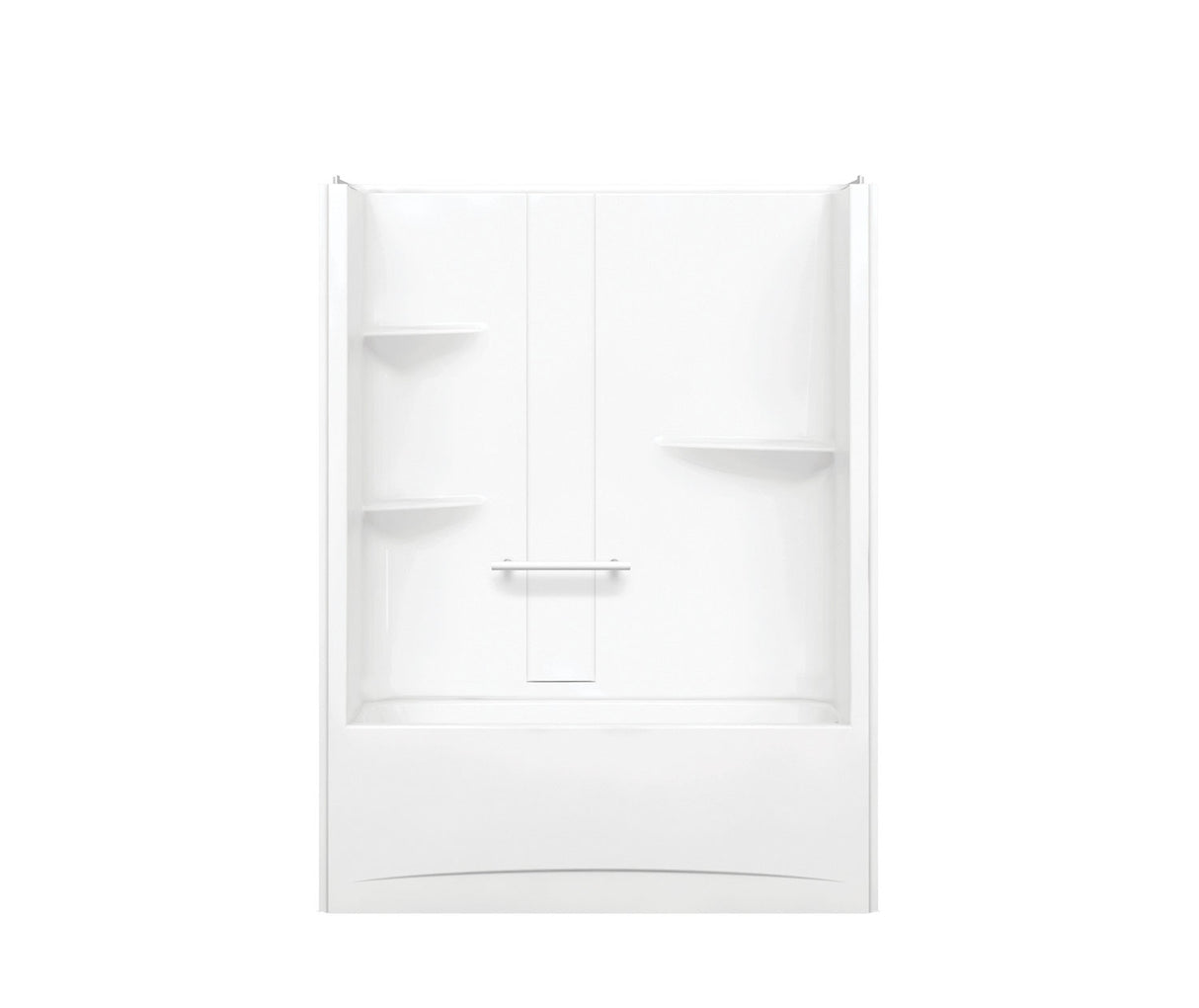 MAAX 105915-R-000-001 Camelia TS-6032 Acrylic Alcove Right-Hand Drain One-Piece Tub Shower in White
