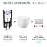 St. Tropez Wall Hung Toilet Bundle (SM-WT449, SM-WC424, SM-WC001C)