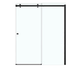 MAAX 138993-900-173-000 Luminescence 56 ½-59 x 70 ½-72 in. 6mm Sliding Shower Door for Alcove Installation with Clear glass in Dark Bronze