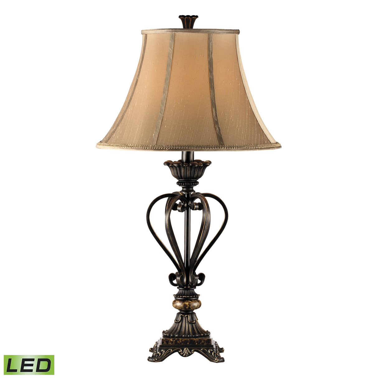 Elk 97900-LED Lyon 34'' High 1-Light Table Lamp - Bronze - Includes LED Bulb
