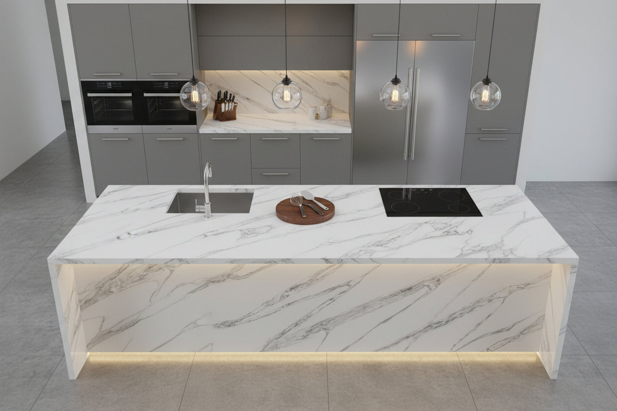 Bond Ridge Quartz Countertop – Summit Stone™