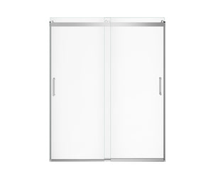 MAAX 136691-900-084-000 Revelation Round 56-59 in. x 70 ½-73 in. 6 mm Bypass Shower Door for Alcove Installation with Clear glass in Chrome