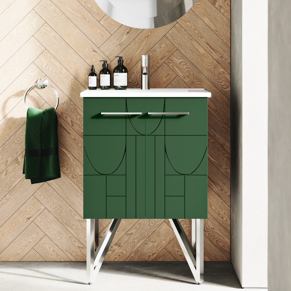 Annecy 24" Bathroom Vanity in Atlas Green