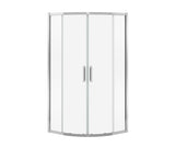 MAAX 137449-900-084-000 Radia Neo-round 38 x 38 x 71 ½ in. 6 mm Sliding Shower Door for Corner Installation with Clear glass in Chrome