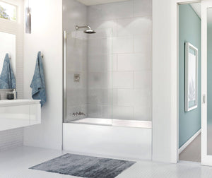 MAAX 106348-000-001-001 Rubix Access 6030 Acrylic Alcove Left-Hand Drain Bathtub in White