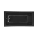 Voltaire 60" X 30" Left-Hand Drain Alcove Bathtub in Matte Black