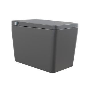 Concorde One Piece Smart Toilet 1.28 GPF in Matte Gray with Heated Bidet, Air Drying, Night Light, Foot Sensor