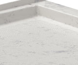 Swanstone SS-4242 42 x 42 Swanstone Alcove Shower Pan with Center Drain Carrara SF04242MD.221