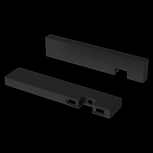Verve Lever Handle Kit for Wall Mounted Tub Filler in Matte Black