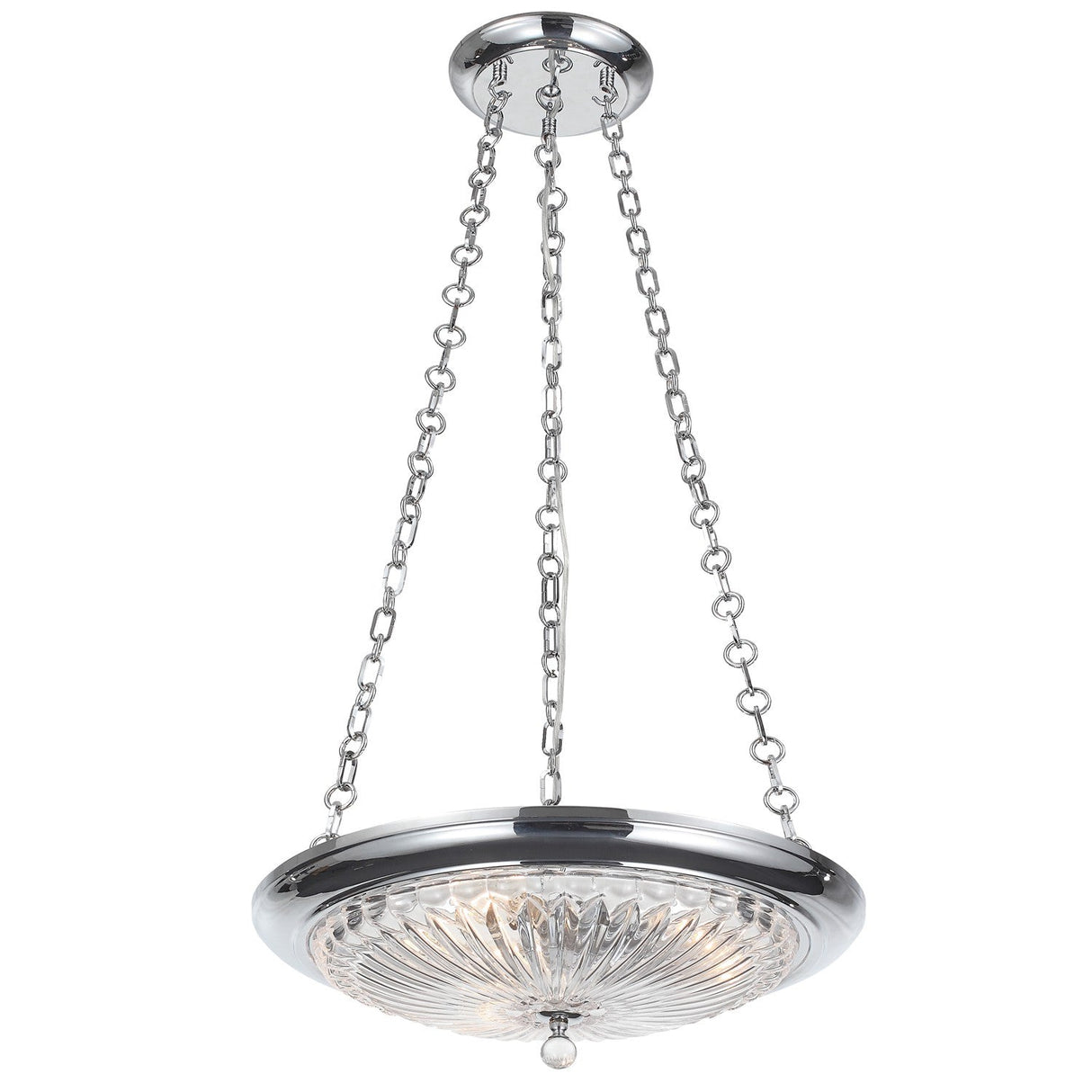 Celina 3 Light Polished Chrome Chandelier 9943-CH