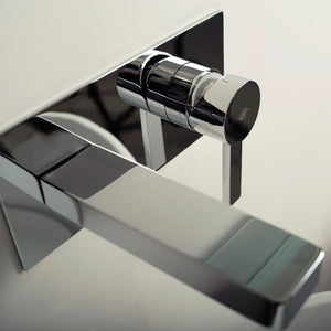 DAX Brass Wall Mount Handle Bathroom Faucet, Chrome DAX-8287